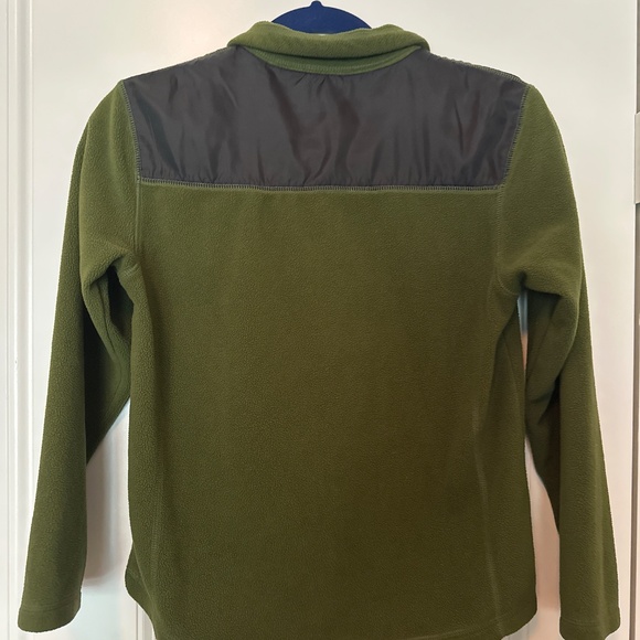 Dickies Olive Green Fleece Pullover - Size 10/12 - Quarter Zip - Picture 2 of 3